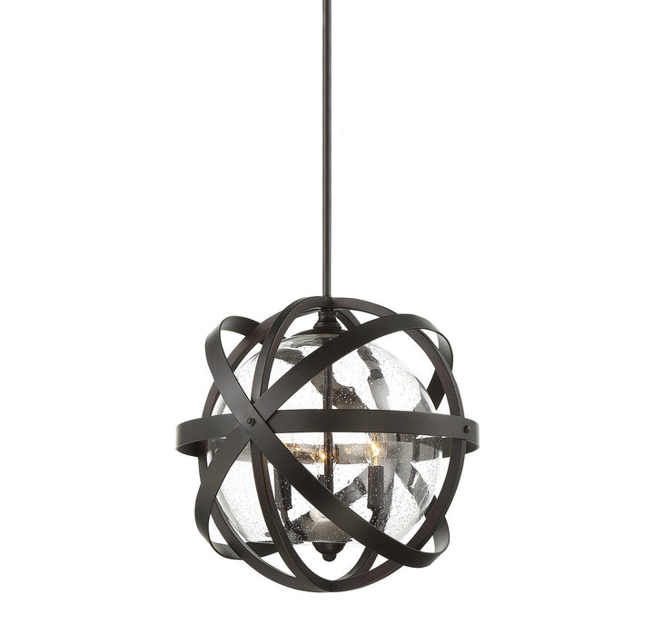 Savoy House Lighting 7-8091-3-13 Bassett Three Light Outdoor Pendant Outdoor Bronze / Dark