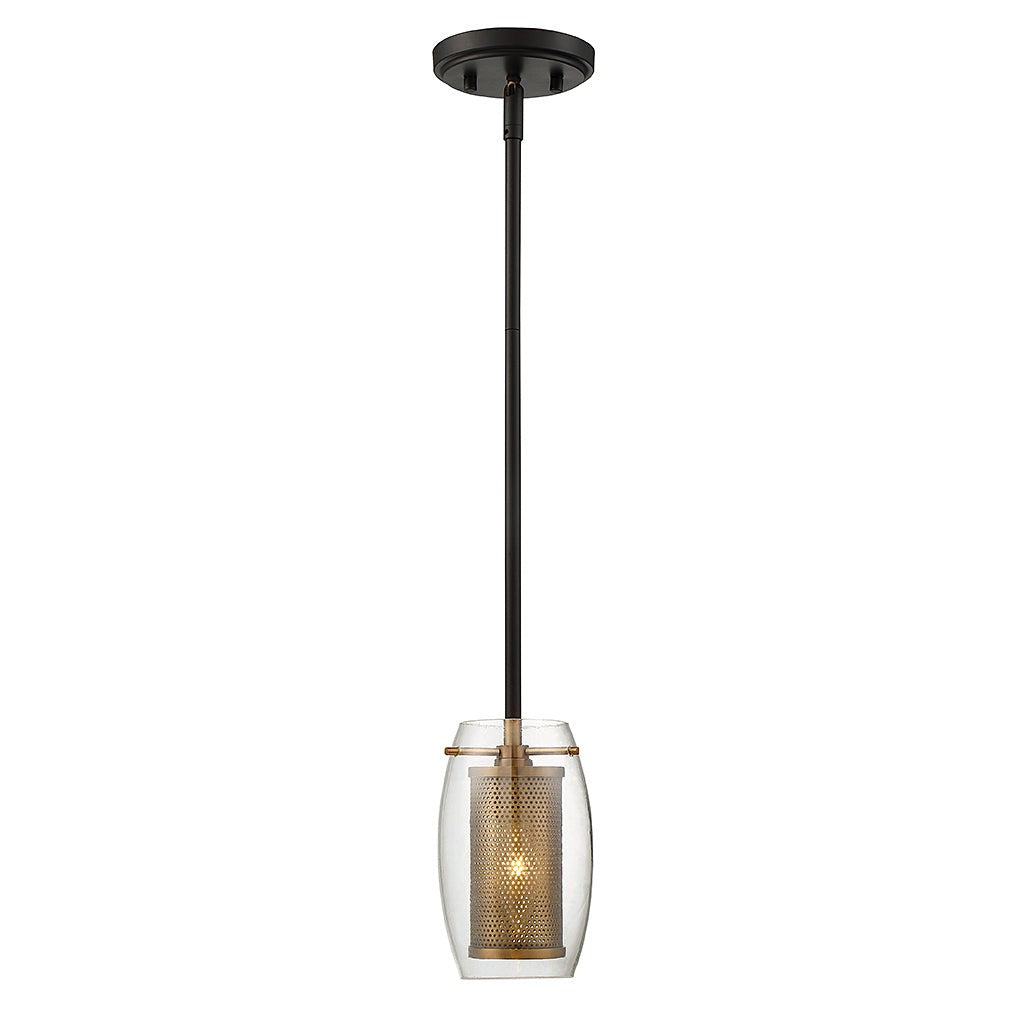 Savoy House Dunbar 7-9064-1-95 Pendant Light - Warm Brass with Bronze Accents