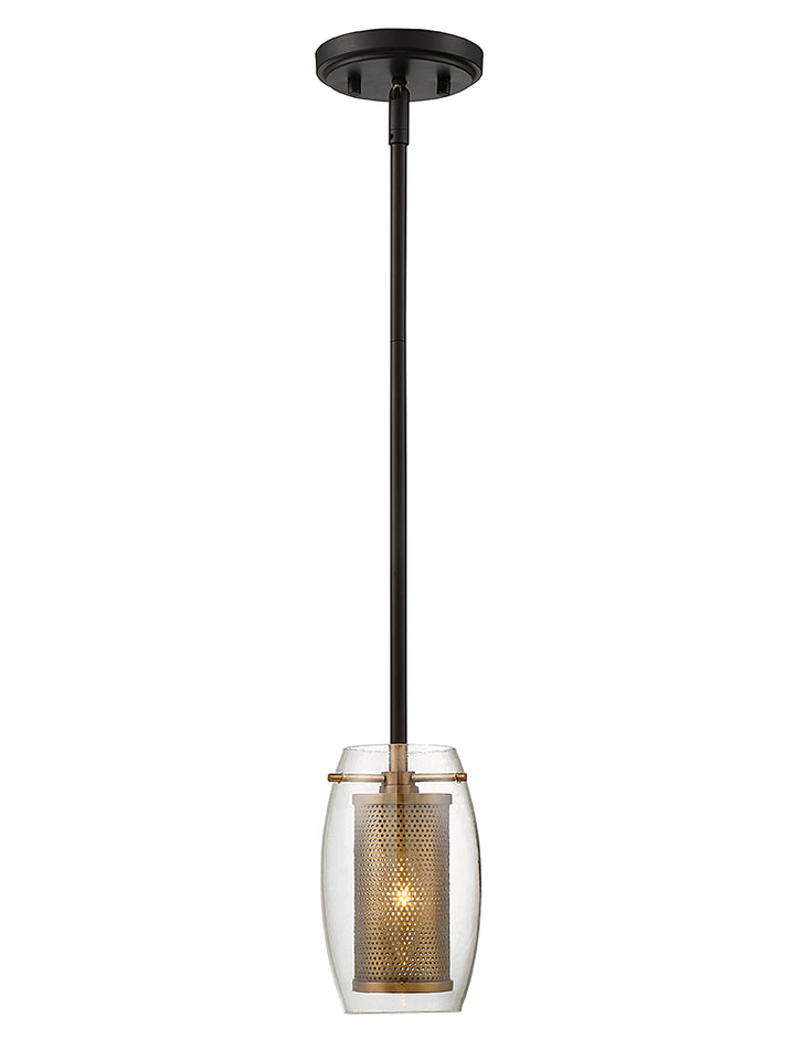 Savoy House Dunbar 7-9064-1-95 Pendant Light - Warm Brass with Bronze Accents