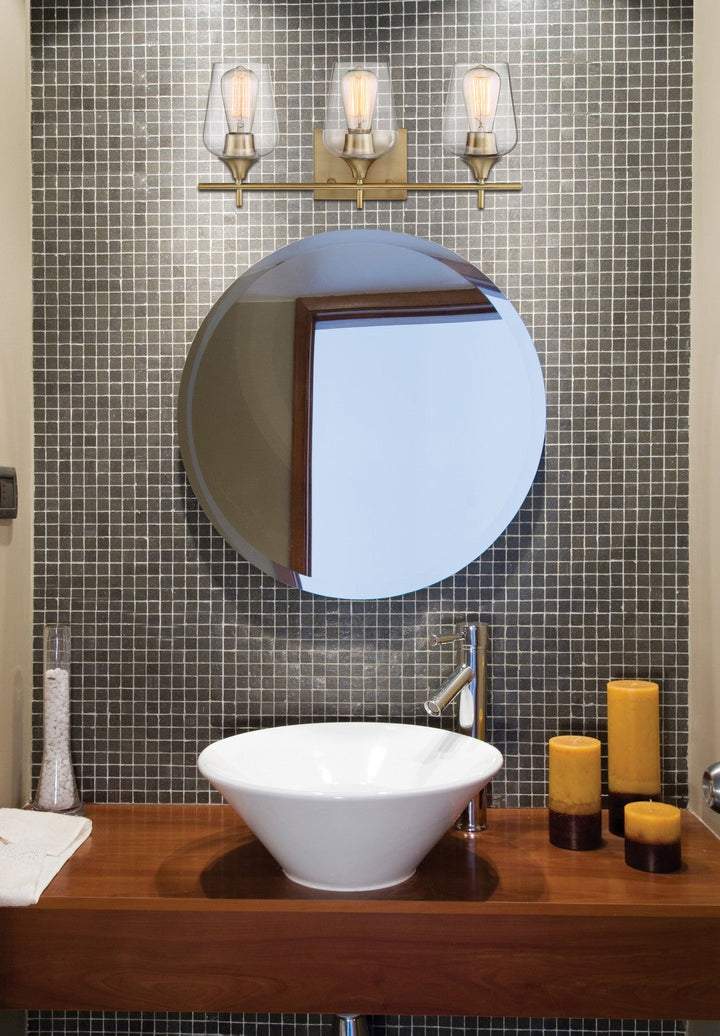 Savoy House Octave 8-4030-3-322 Bath Vanity Light 21 in. wide - Warm Brass