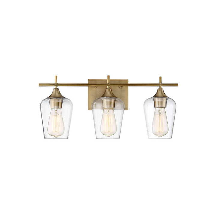 Savoy House Octave 8-4030-3-322 Bath Vanity Light 21 in. wide - Warm Brass