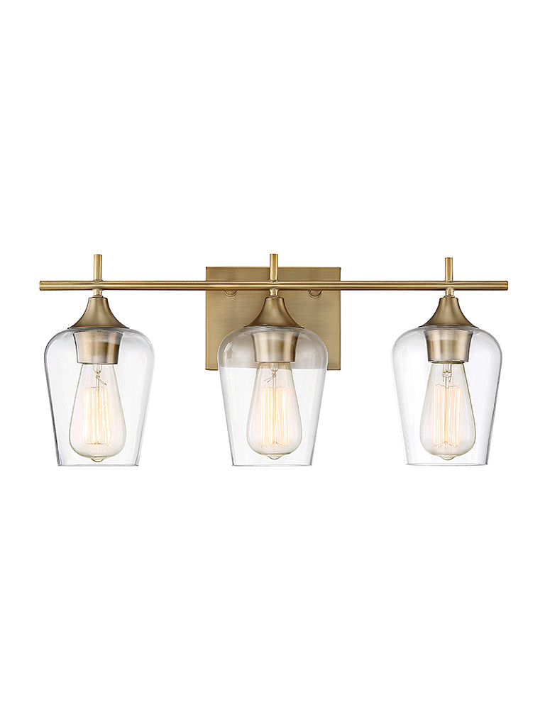 Savoy House Octave 8-4030-3-322 Bath Vanity Light 21 in. wide - Warm Brass