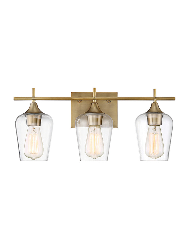 Savoy House Octave 8-4030-3-322 Bath Vanity Light 21 in. wide - Warm Brass