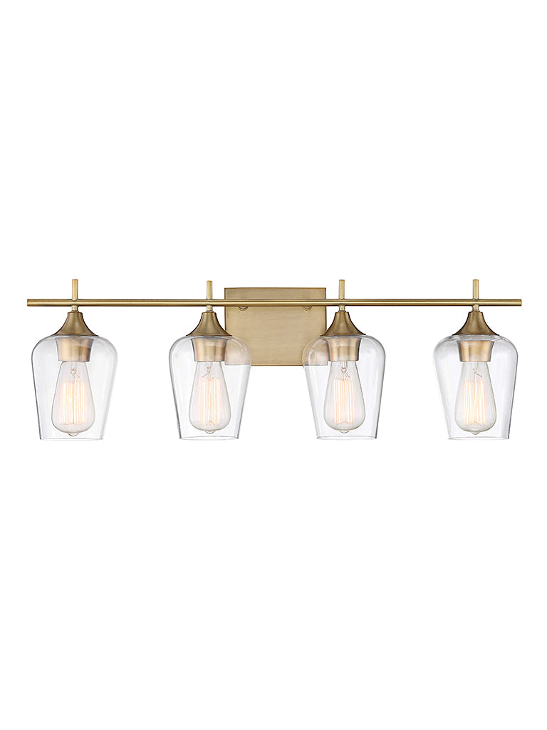 Savoy House Octave 8-4030-4-322 Bath Vanity Light 29 in. wide - Warm Brass