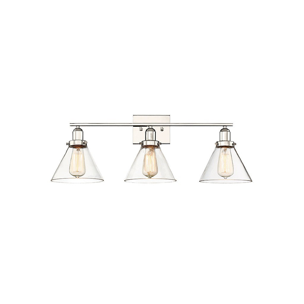 Savoy House Drake 8-9130-3-109 Bath Vanity Light 29 in. wide - Polished Nickel