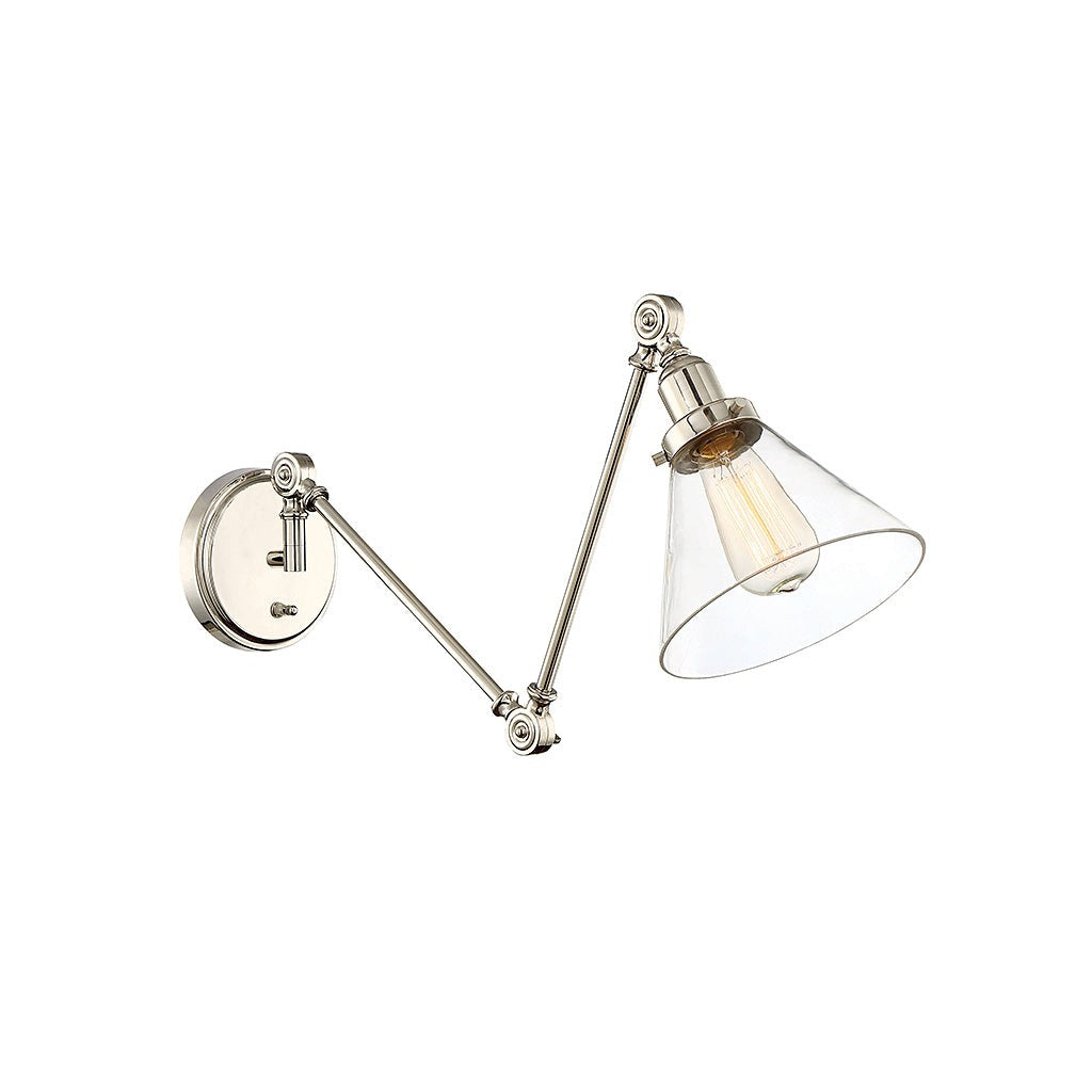 Savoy House Lighting 9-9131CP-1-109  Drake Lamp Polished Nickel