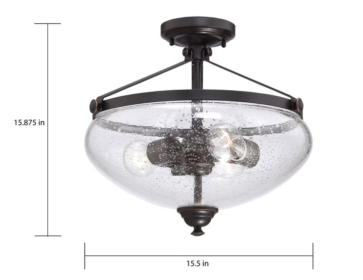 Nuvo Laurel 60-5544 Ceiling Light - Sudbury Bronze