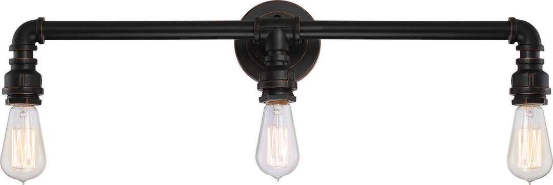 Nuvo Iron 60-5793 Bath Vanity Light 25 in. wide - Industrial Bronze, Antique Bronze Finish"/