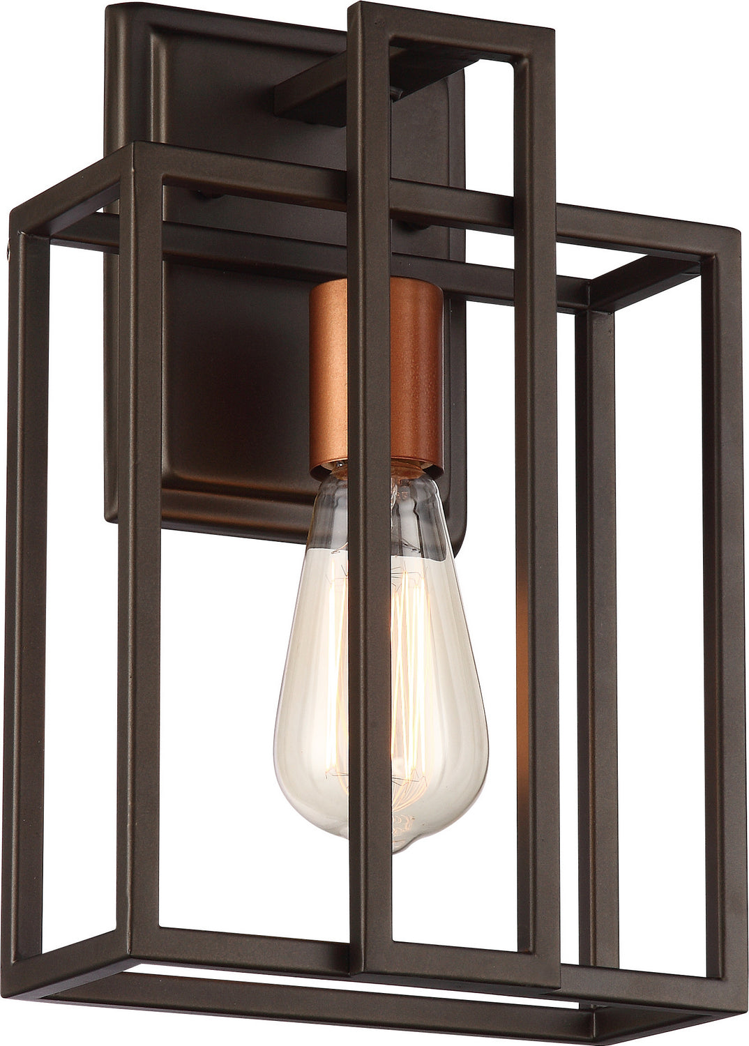 Nuvo Lake 60-5851 Wall Light - Forest Bronze / Copper Accents, Bronze with Copper Accents Finish"/