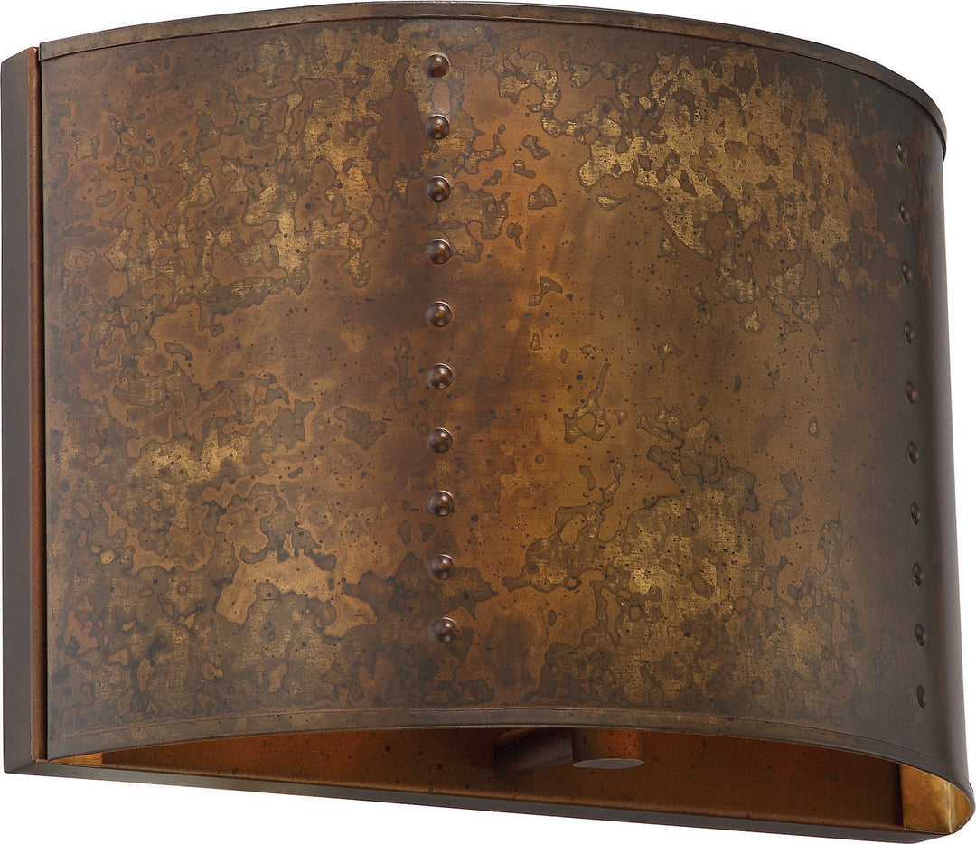 Nuvo Kettle 60-5891 Wall Light - Weathered Brass, Weathered Brass Finish"/