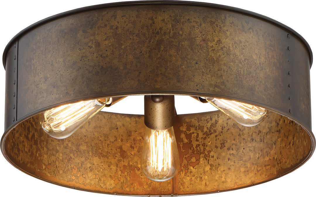 Nuvo Kettle 60-5893 Ceiling Light - Weathered Brass, Weathered Brass Finish"/