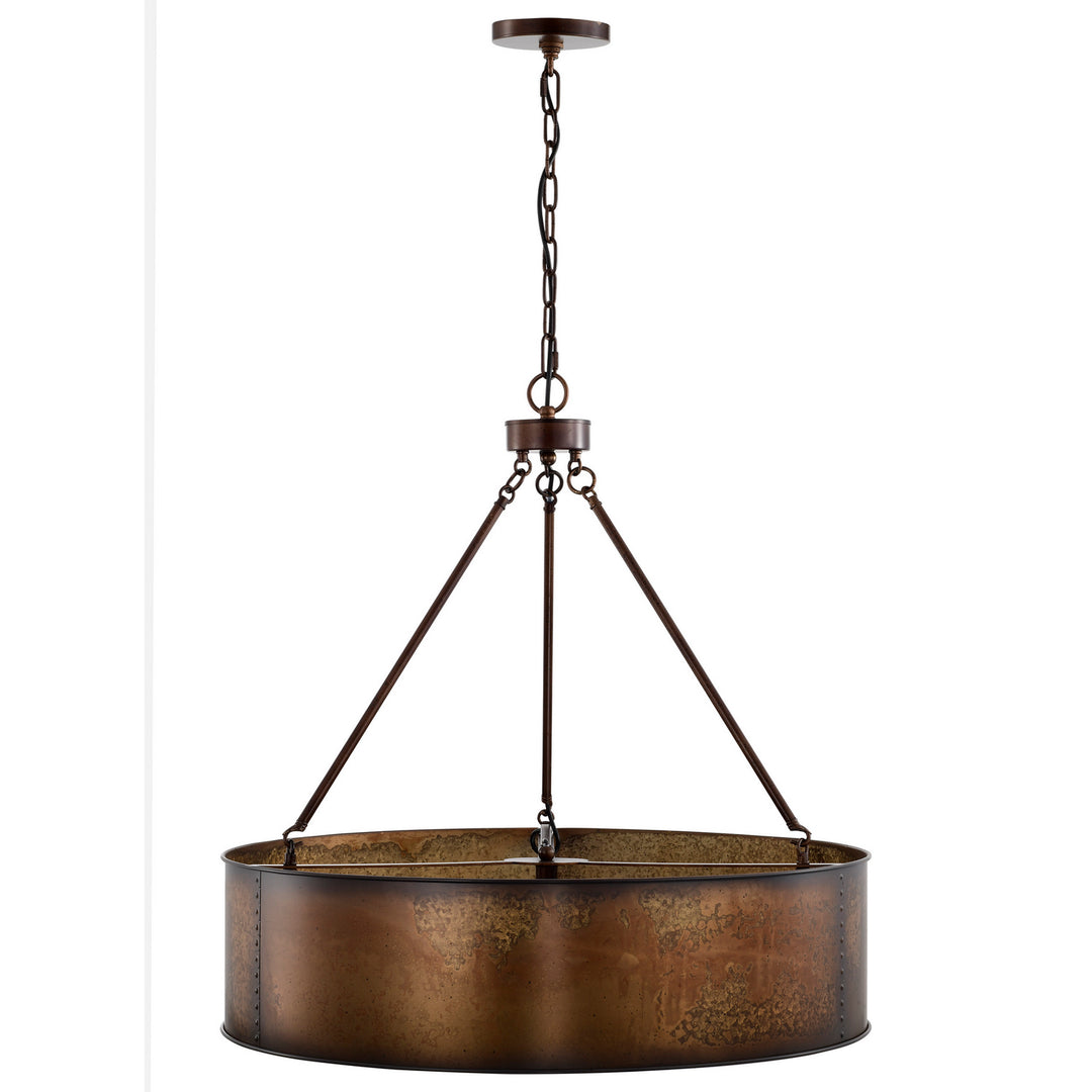 Nuvo Kettle 60-5895 Pendant Light - Weathered Brass,  Antique Copper Finish"/