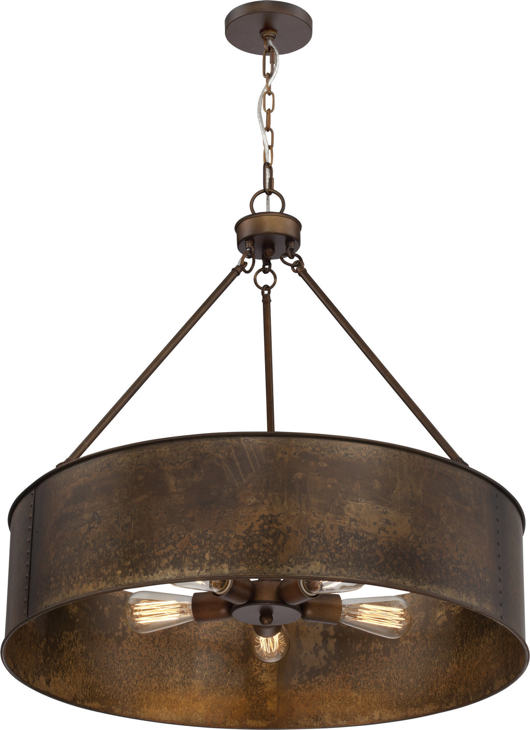 Nuvo Kettle 60-5895 Pendant Light - Weathered Brass,  Antique Copper Finish"/