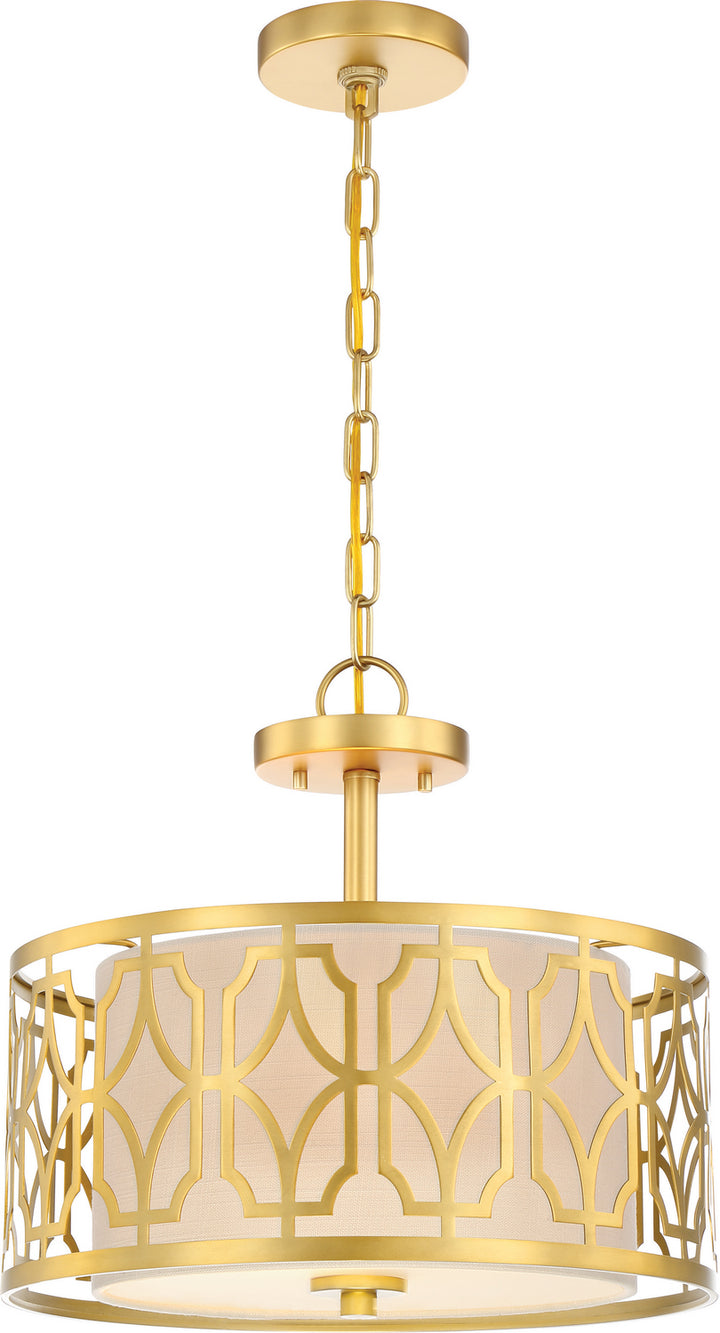 Nuvo Filigree 60-5937 Ceiling Light - Natural Brass