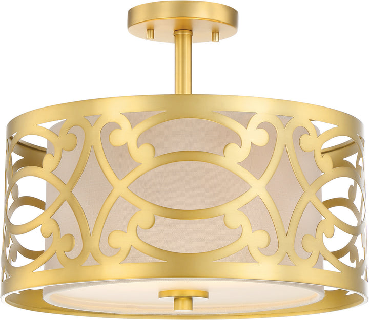 Nuvo Filigree 60-5967 Ceiling Light - Natural Brass