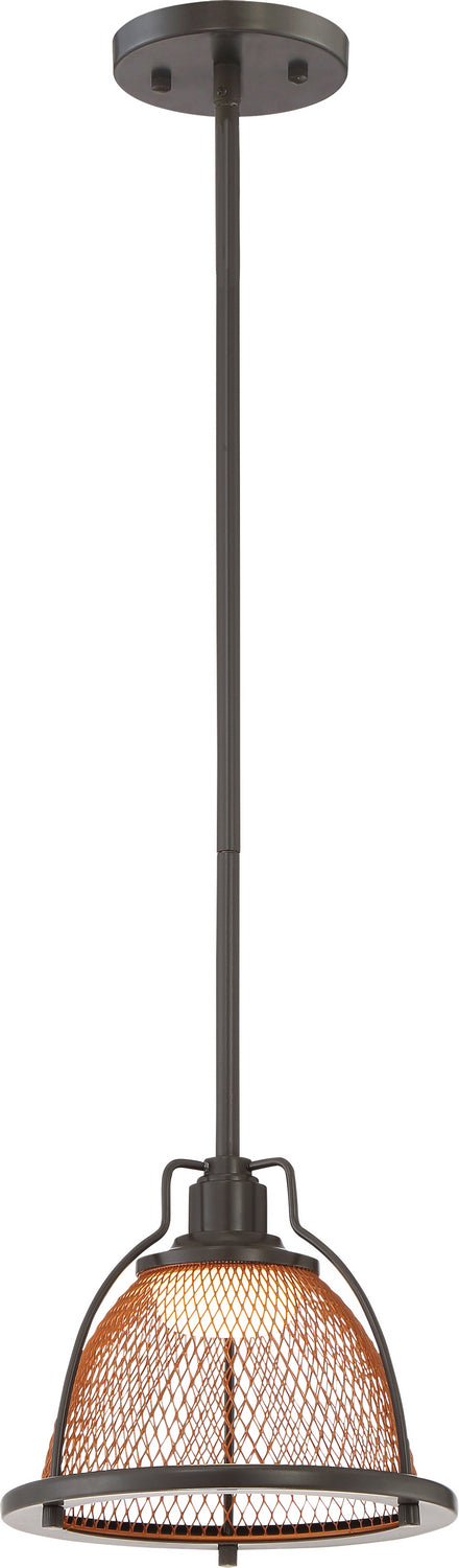 Nuvo Tex 62-886 Pendant Light - Dark Bronze / Copper Mesh,  Dark Bronze / Copper Mesh Finish"/
