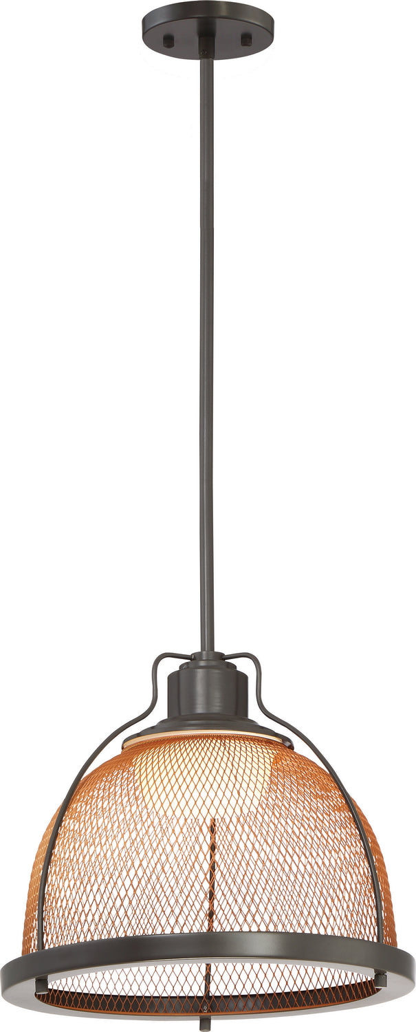 Nuvo Tex 62-887 Pendant Light - Dark Bronze / Copper Mesh,  Dark Bronze / Copper Mesh Finish"/