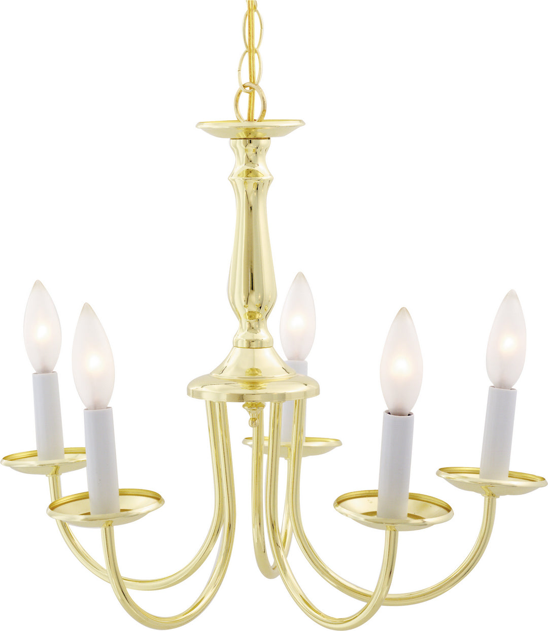 Nuvo SF76-280 Chandelier Light - Polished Brass