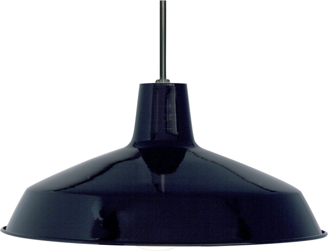 Nuvo SF76-284 Pendant Light - Black / White Interior