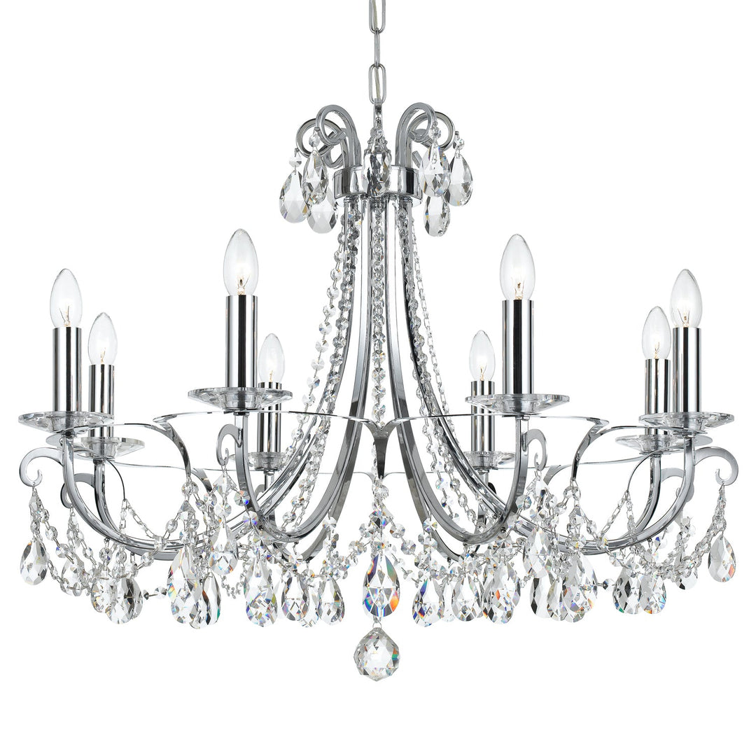 Crystorama Othello 6828-CH-CL-SAQ Chandelier Light - Polished Chrome