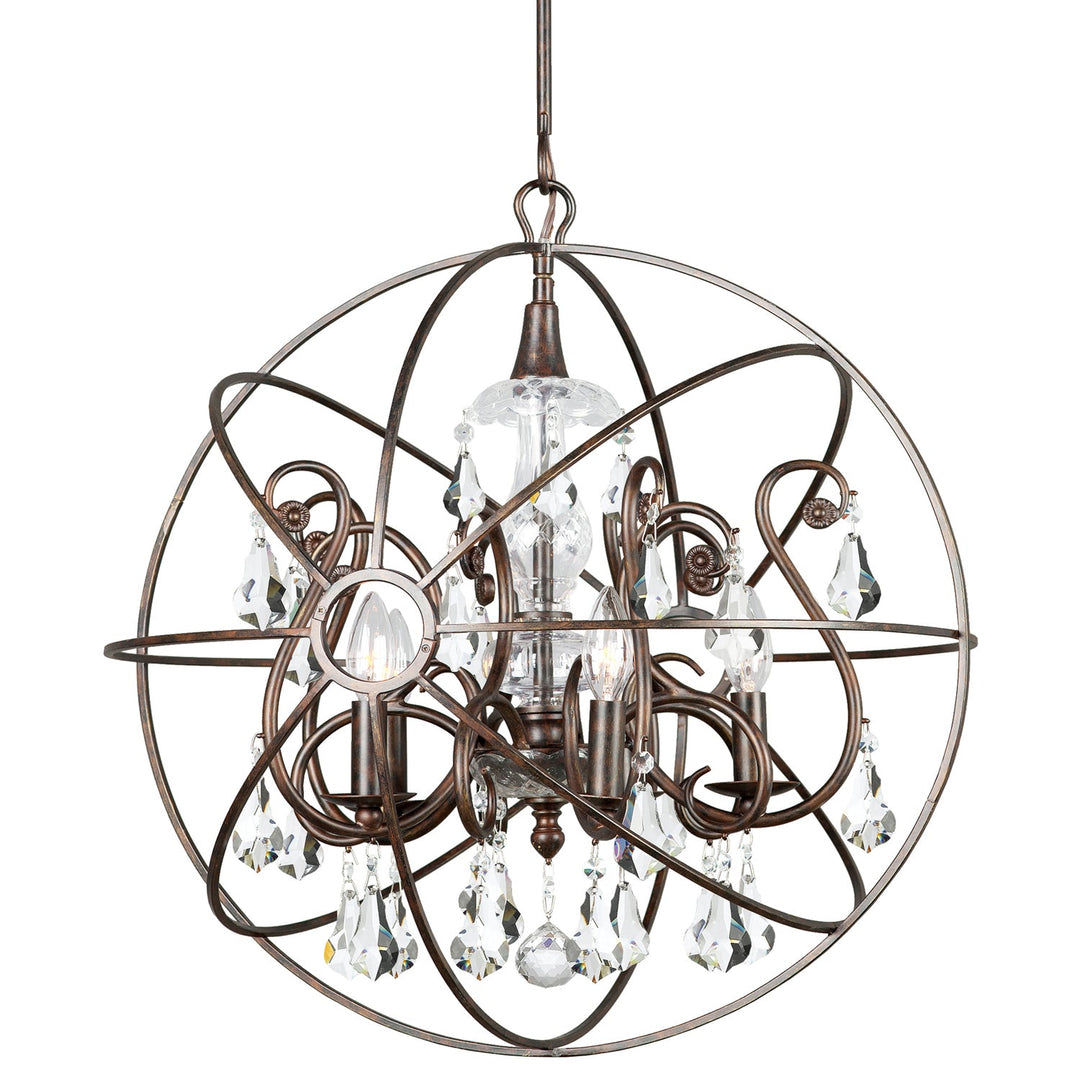 Crystorama Solaris 9026-EB-CL-S Chandelier Light - English Bronze