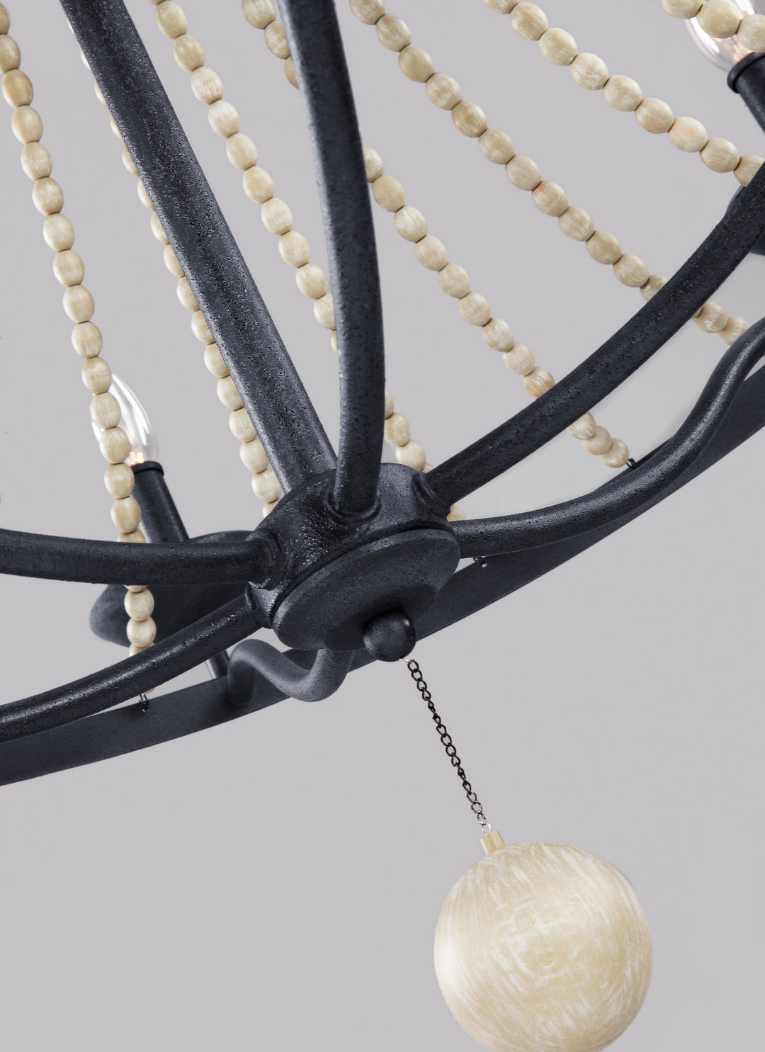 Visual Comfort Studio Nori F3129/6DWZ/DWG Chandelier Light - Dark Weathered Zinc / Driftwood Grey