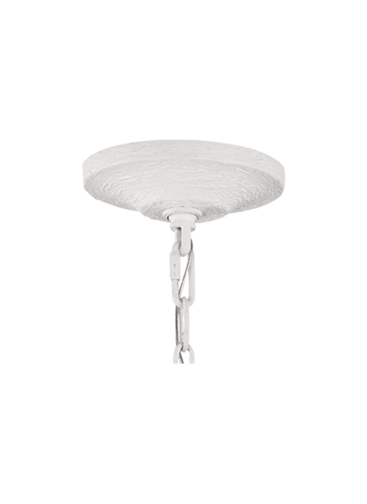 Visual Comfort Studio Annie F3130/6PSW Chandelier Light - Plaster White, nine-light Chandelier Light (34`` high) and three-light wall sconce light (24`` high). "/
