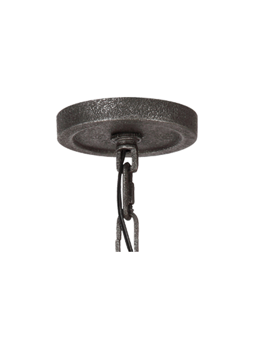 Visual Comfort Studio Angelo F3135/9DWK/SGM Chandelier Light - Distressed Weathered Oak / Slate Grey Metal
