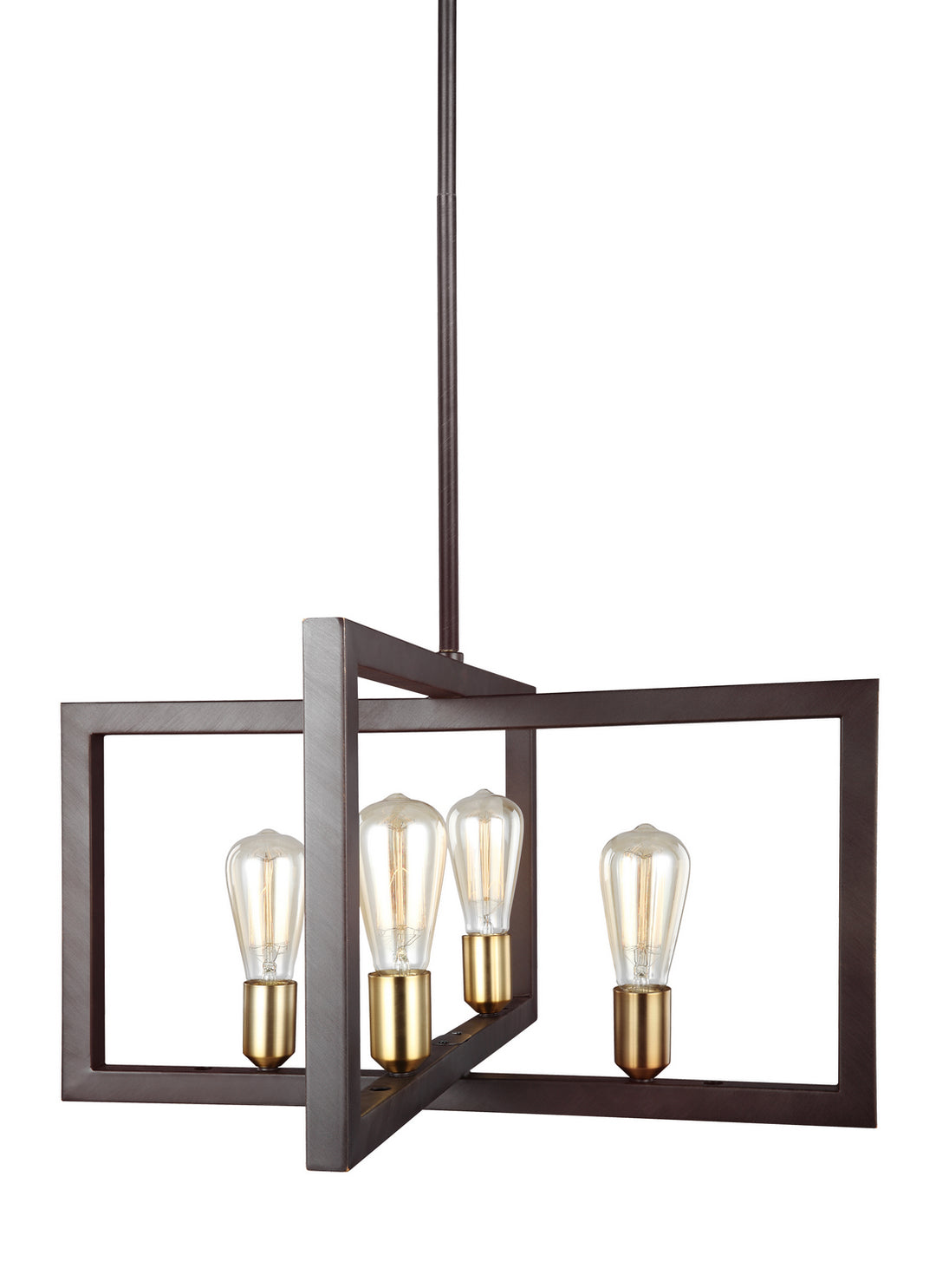 Visual Comfort Studio Finnegan F3145/4NWB Pendant Light - New World Bronze