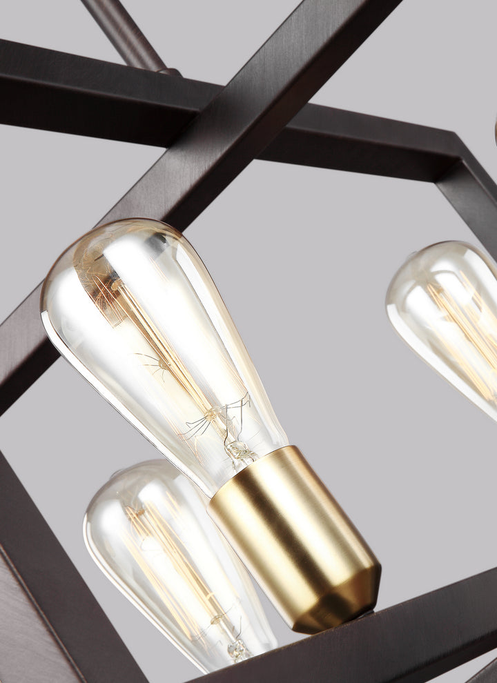Visual Comfort Studio Finnegan F3145/4NWB Pendant Light - New World Bronze
