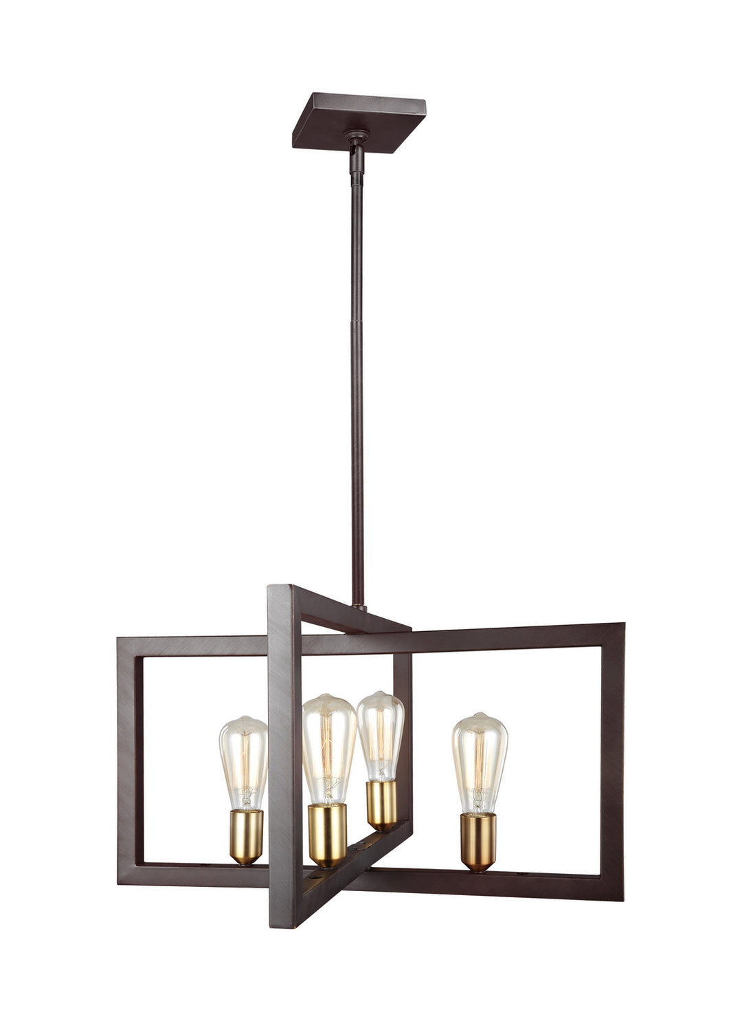 Visual Comfort Studio Finnegan F3145/4NWB Pendant Light - New World Bronze