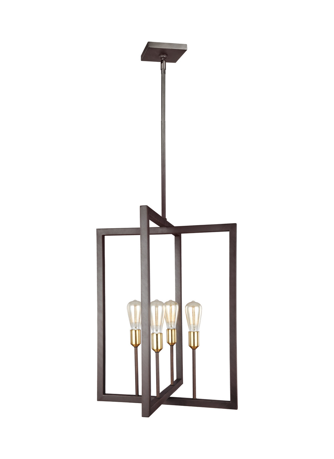 Visual Comfort Studio Finnegan F3146/4NWB Pendant Light - New World Bronze