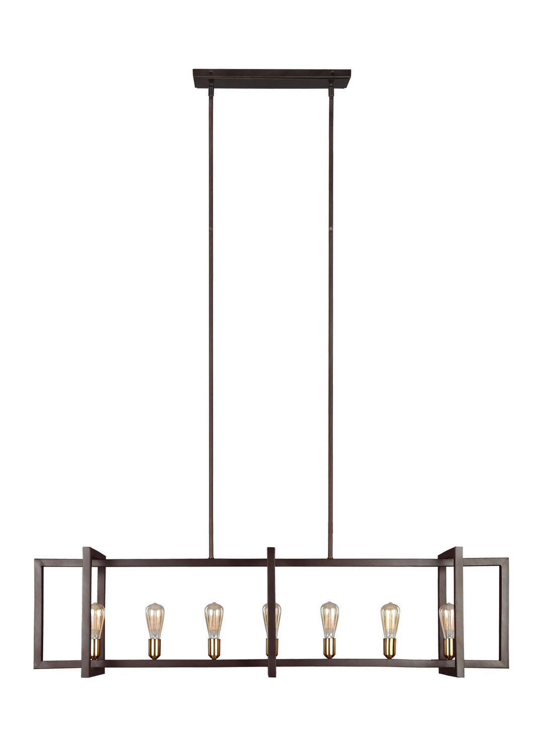 Visual Comfort Studio Finnegan F3148/7NWB Pendant Light - New World Bronze