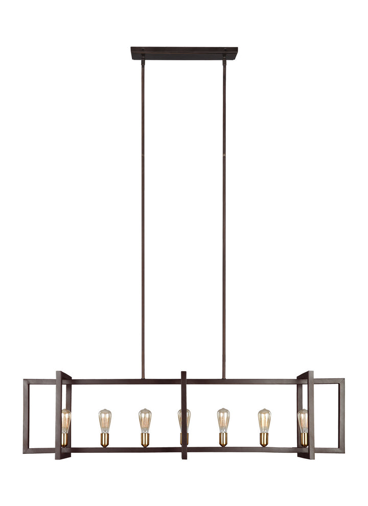 Visual Comfort Studio Finnegan F3148/7NWB Pendant Light - New World Bronze