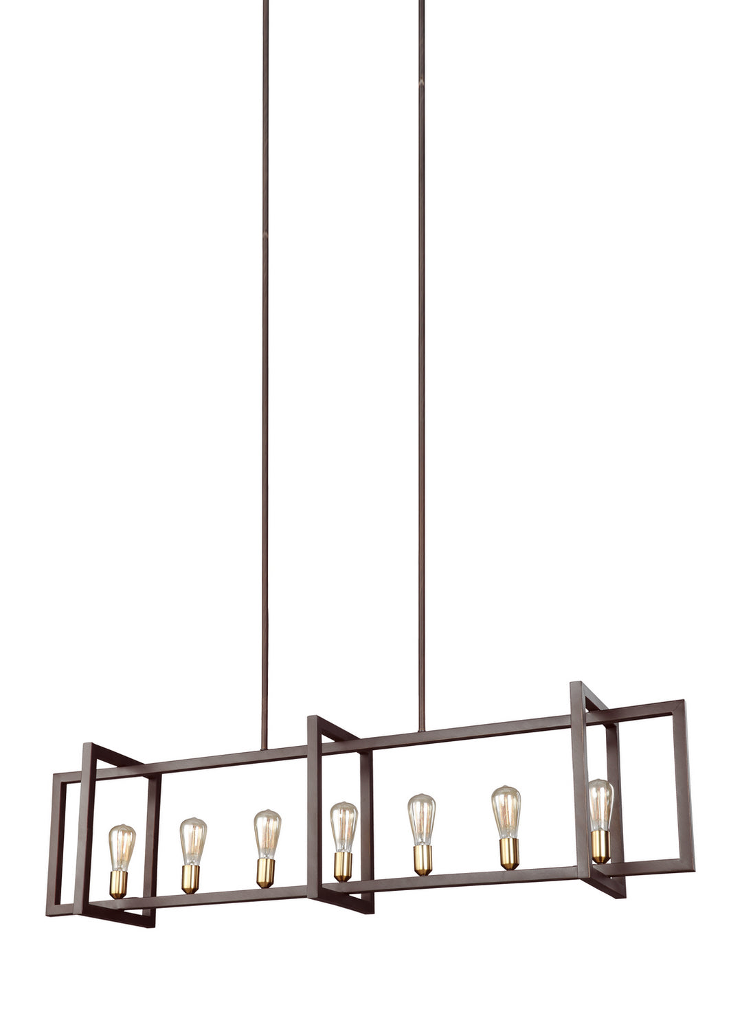 Visual Comfort Studio Finnegan F3148/7NWB Pendant Light - New World Bronze