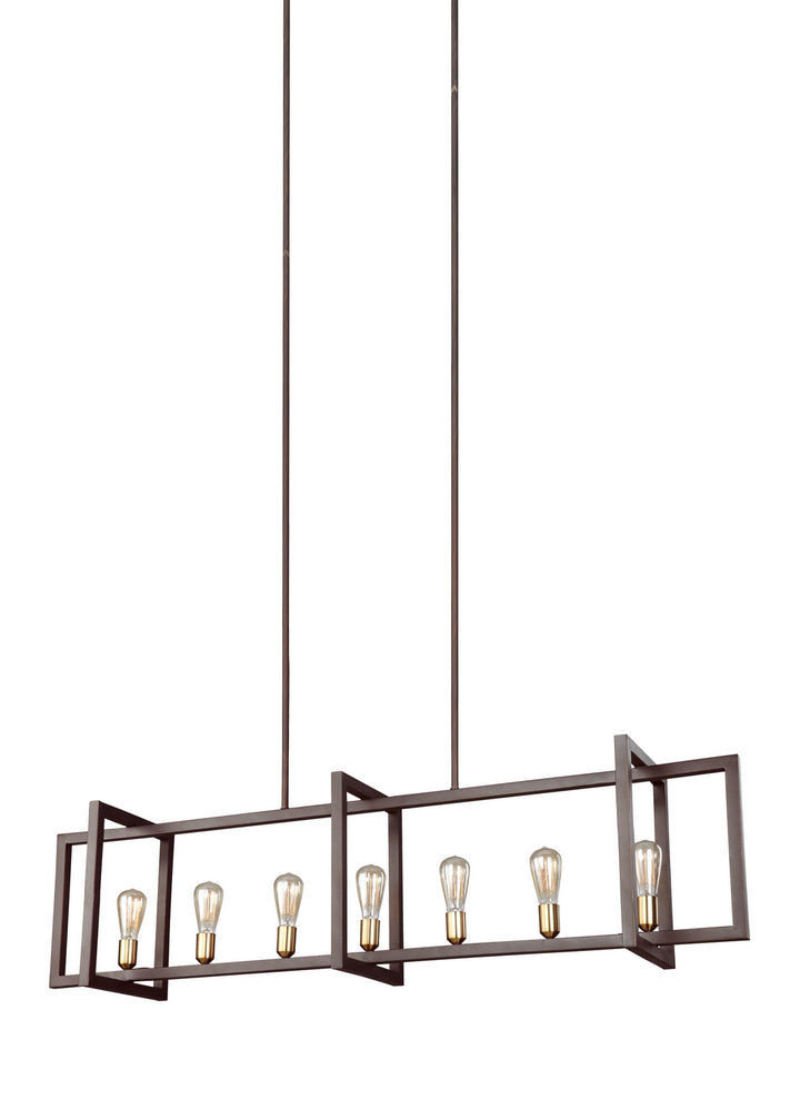 Visual Comfort Studio Finnegan F3148/7NWB Pendant Light - New World Bronze