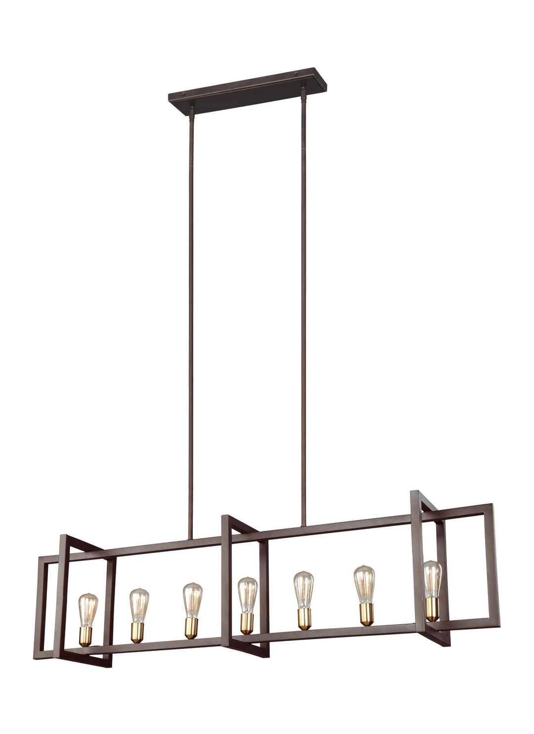 Visual Comfort Studio Finnegan F3148/7NWB Pendant Light - New World Bronze
