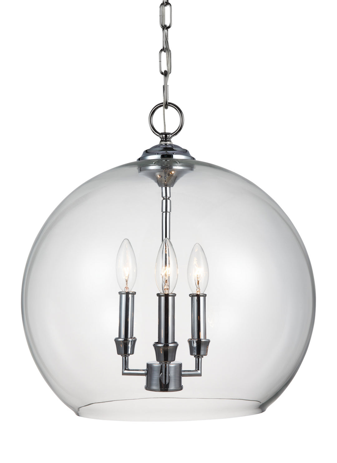 Visual Comfort Studio Lawler F3155/3CH Pendant Light - Chrome