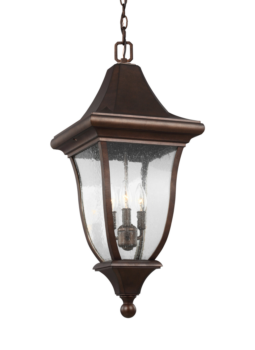 Visual Comfort Studio OL13109PTBZ Oakmont Three Light Outdoor Pendant Outdoor Bronze / Dark