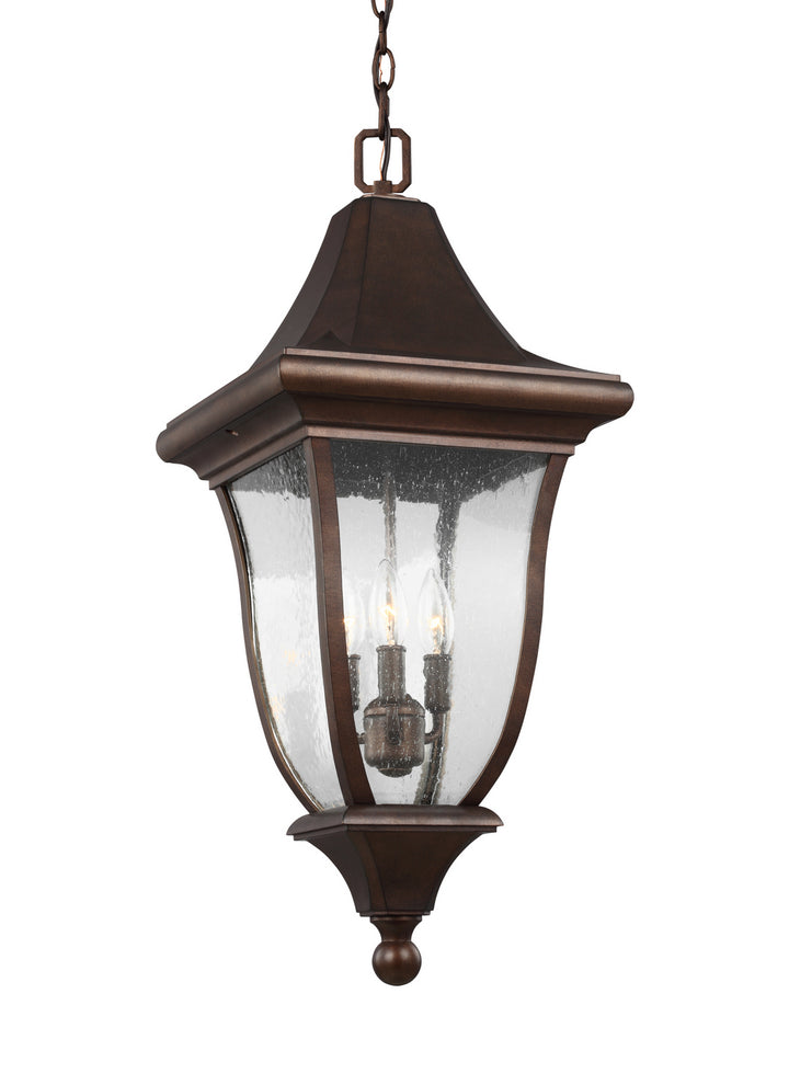 Visual Comfort Studio OL13109PTBZ Oakmont Three Light Outdoor Pendant Outdoor Bronze / Dark
