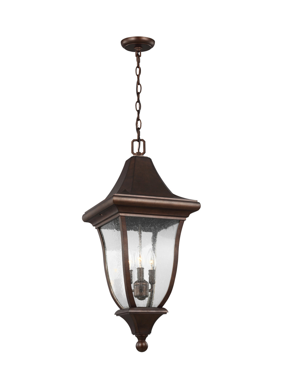 Visual Comfort Studio OL13109PTBZ Oakmont Three Light Outdoor Pendant Outdoor Bronze / Dark