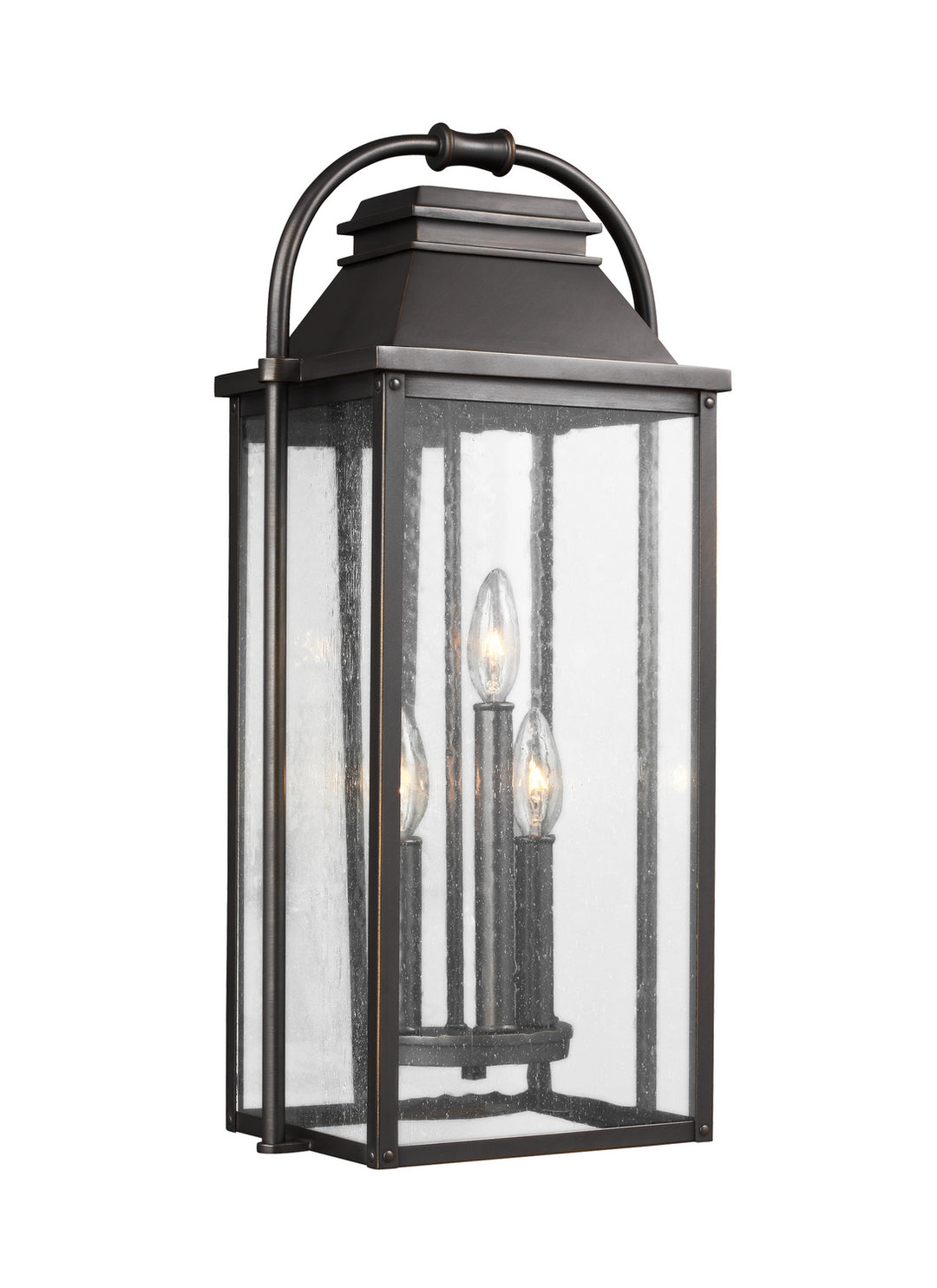 Visual Comfort Studio OL13201ANBZ Wellsworth Three Light Lantern Outdoor Bronze / Dark