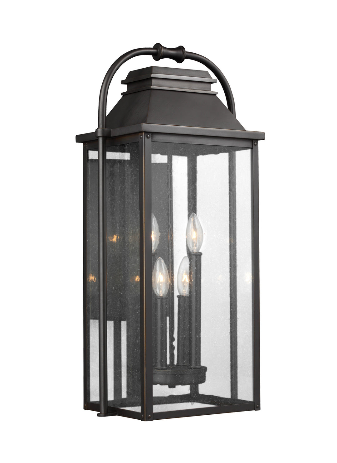 Visual Comfort Studio OL13202ANBZ Wellsworth Four Light Lantern Outdoor Bronze / Dark