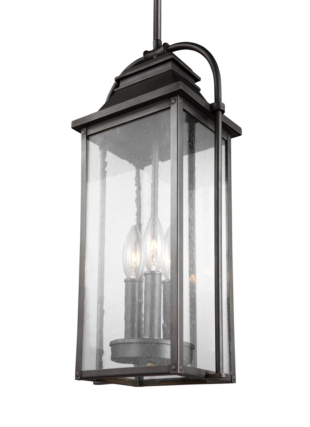 Visual Comfort Studio OL13209ANBZ Wellsworth Three Light Pendant Outdoor Bronze / Dark