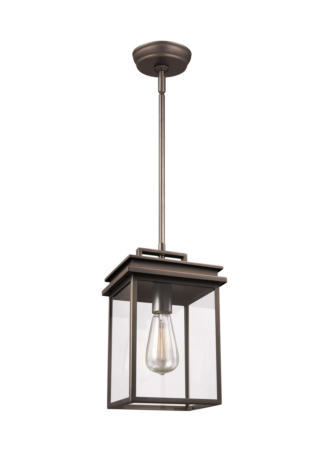 Visual Comfort Studio OL13609ANBZ Glenview One Light Outdoor Pendant Outdoor Bronze / Dark
