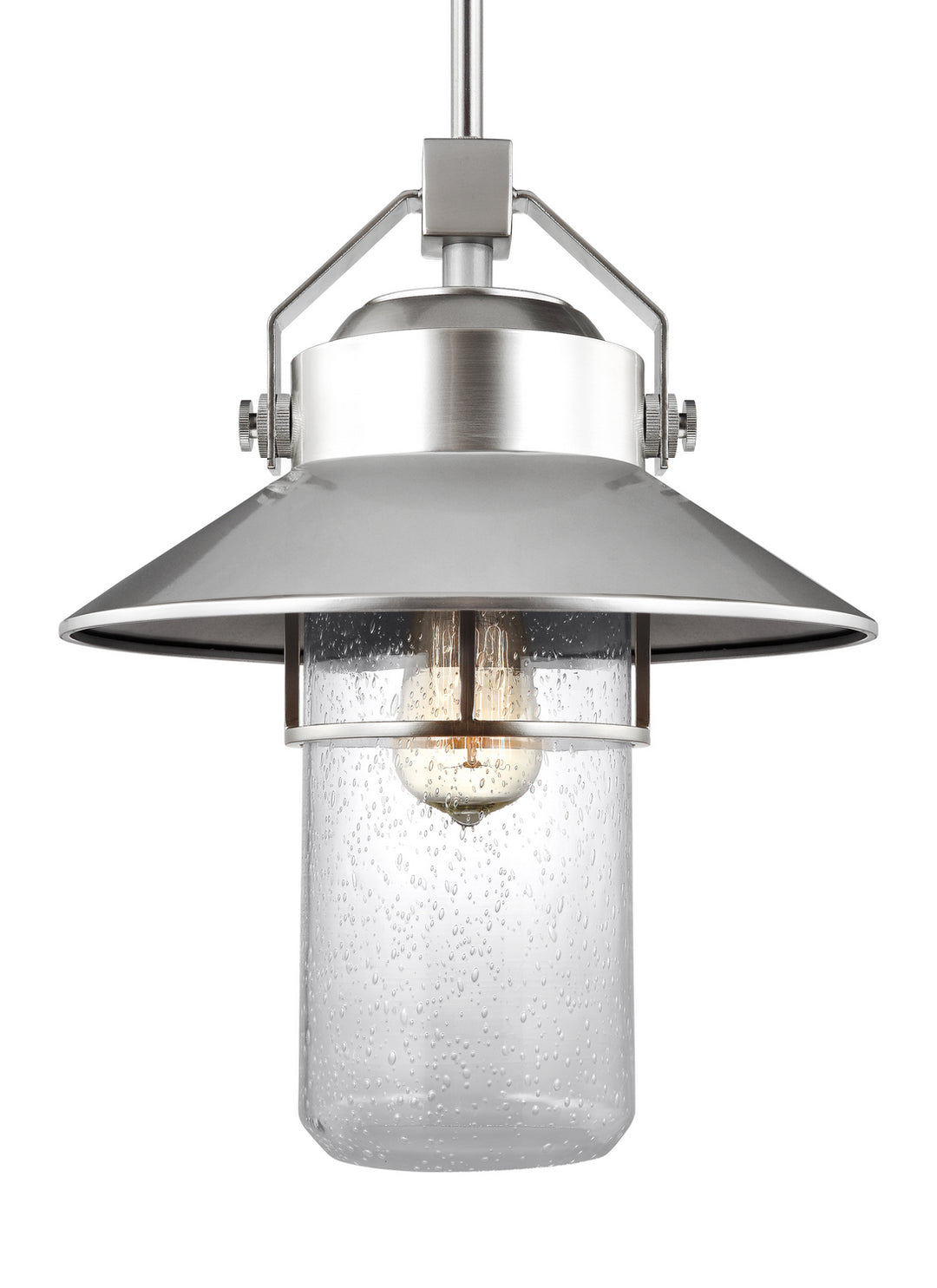 Visual Comfort Studio OL13912PBS Boynton One Light Pendant Outdoor Pewter, Nickel, Silver