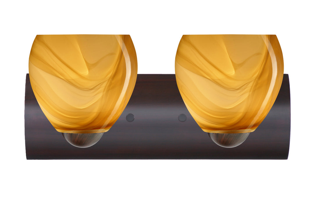 Besa Bolla 2WZ-4122HN-LED-BR Bath Vanity Light 23 in. wide - Bronze