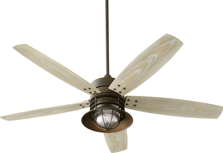 Quorum Portico 14605-86 Ceiling Fan - Oiled Bronze, Weathered Oak