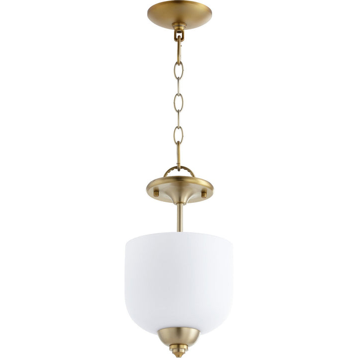 Quorum Richmond 2811-8-80 Pendant Light - Aged Brass