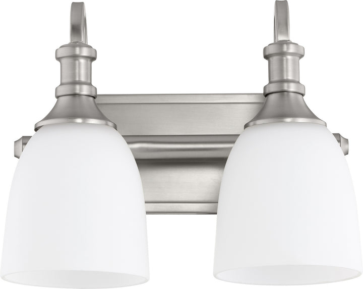 Quorum Richmond 5011-2-65 Bath Vanity Light 13 in. wide - Satin Nickel